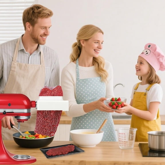 Meat Tenderizer Attachment for  Stand Mixers, Aluminum Alloy Gears Steak Cuber Processor Accessories for Effortless Meat Preparation