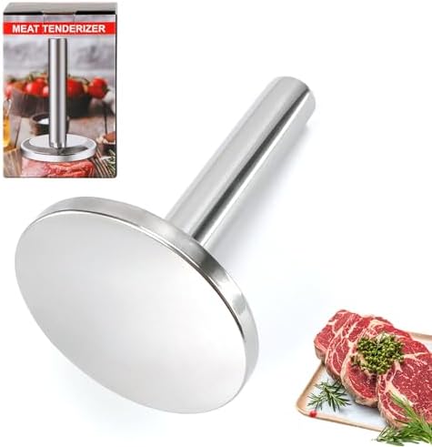 Meat Flatter Meat Tenderizer Hammer, Meat Pounder Flattener, Stainless Steel Kitchen ...