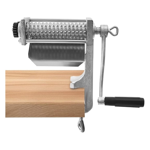 Meat Tenderizer Machine, 4.5" Wide Manual Steak Tenderizer Tool, Adjustable Meat Tenderizer Cuber for Home, Restaurant, BBQ Shop (Silver)