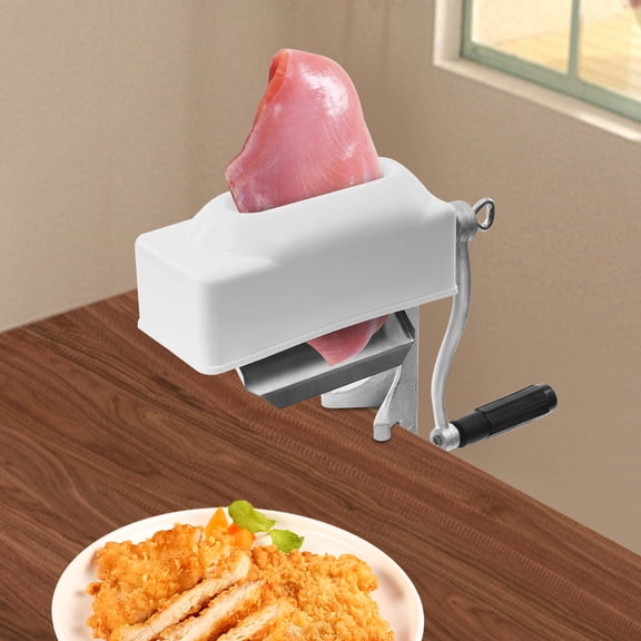 Meat Tenderizer Machine Manual, Heavy Duty Cast Iron Hand Crank Meat Cuber with Tin-Plated Roller - Commercial Grade Meat Tenderizing Tool for Beef Pork Chicken Steak
