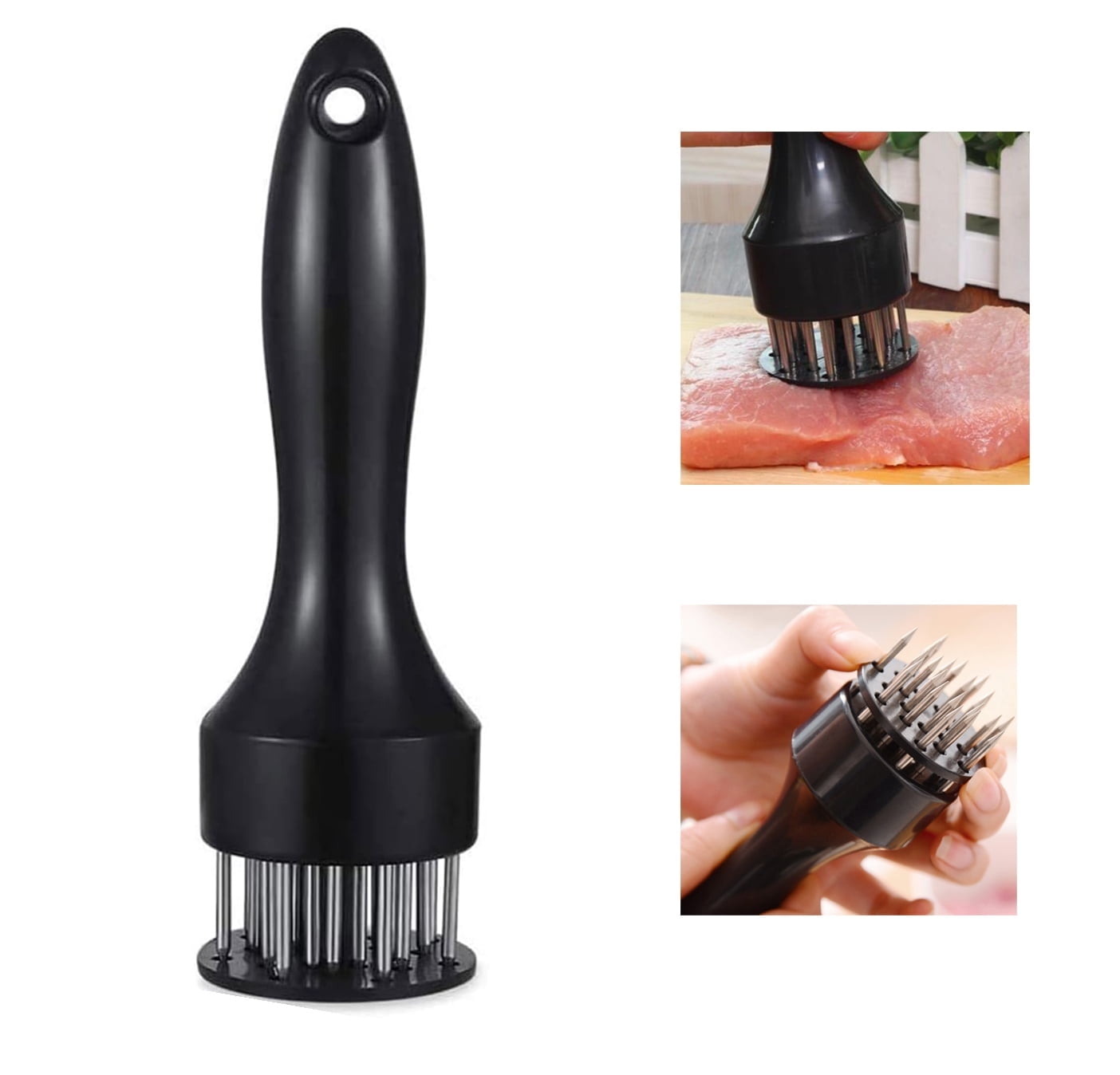 Meat Mallet TOPRenddon Stainless Steel Meat Tenderizer Needle Meat Hammer Mallet Meat Tenderizer Tool