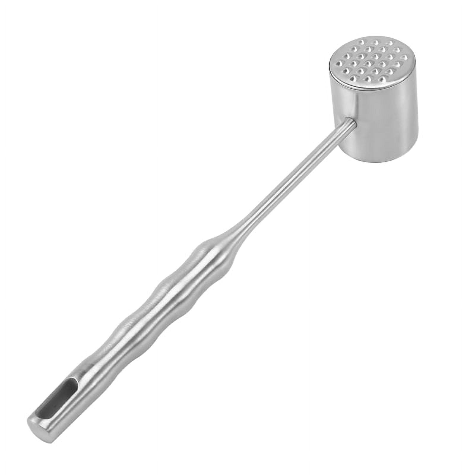 Meat Tenderizer Stainless Steel Steak Metal Tenderiser Mallet, Double