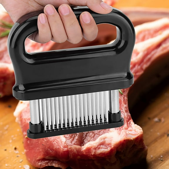 Meat Tenderizer Tool with 48 Stainless Steel Ultra Sharp Needle Blade Tenderizer for Tenderizing Steak,Beef with Cleaning Brush,Baking Kitchen Accessories