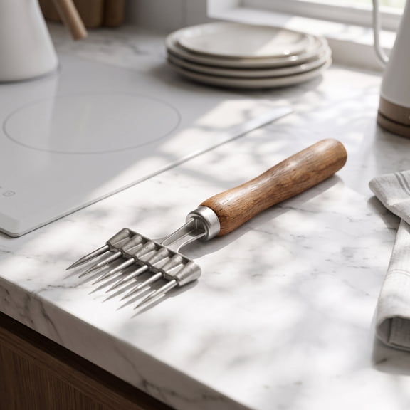 Meat Tenderizer Tool, BBQ Steak Piercer for Grilling, Stainless Steel Meat Fork, Kitchen Cooking Gadget
