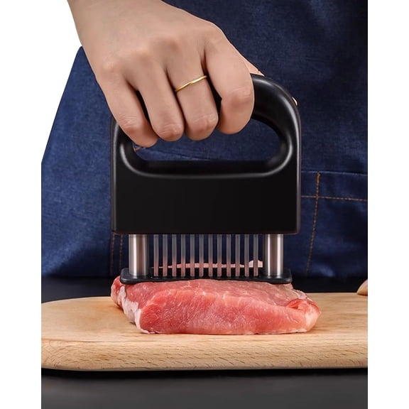 Meat Tenderizer Tool,Heavy Duty 48 Stainless Steel Ultra Sharp Needle Blades Meat Tenderizer for Chicken,Steak,Veal,BBQ