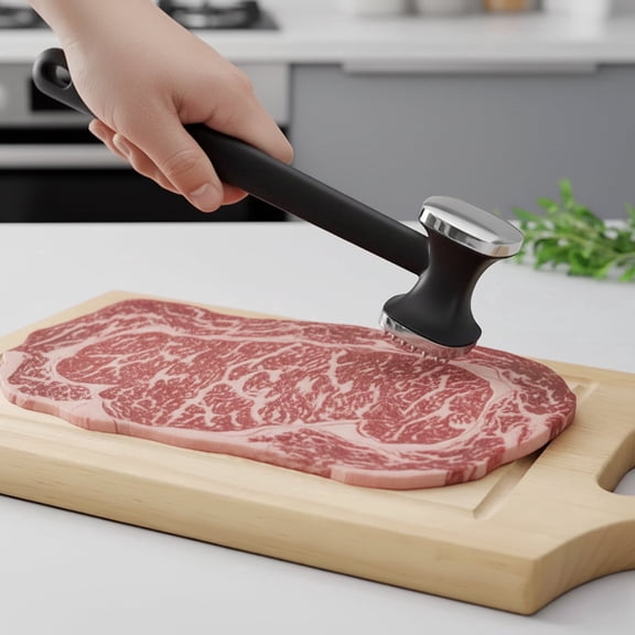 Meat Tenderizer Tool,Heavy Duty Meat Hammer for Kitchen,Meat Tenderizer Mallet Dual Sided,Meat Pounder for Steak,Beef,Cutlets,Chicken