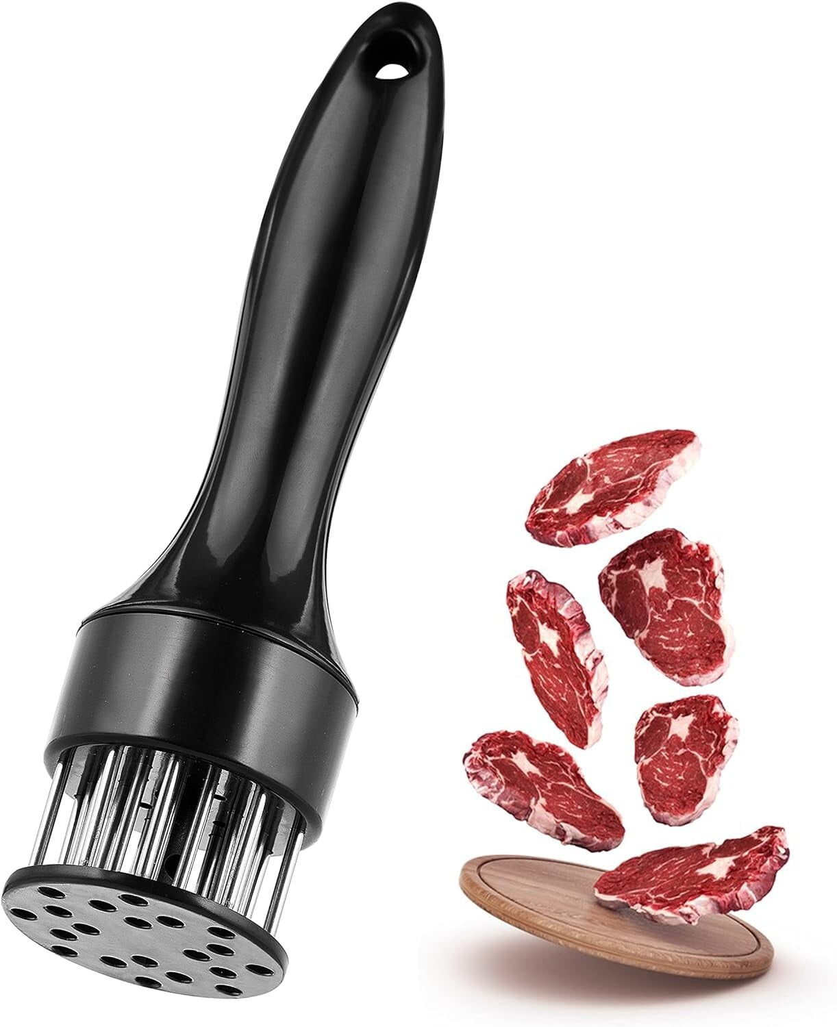 Meat Tenderizer Tool Stainless Steel Needle Ultra Sharp 21 Blades