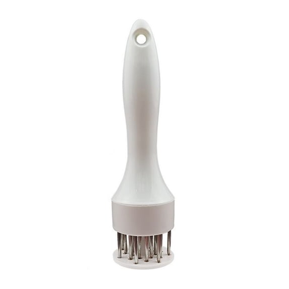 Meat Tenderizer Tool for Steak and Beef 16 Stainless Steel Blades Professional Needle Meat Mallet Hammer for Kitchen Cooking Poultry Pork Marinade Accessory White White