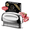 thumbnail image 1 of Gourmet Easy - Meat Tenderizer Tool, Easy to Clean, One Piece Design - No Disassembly Needed, Ultra Sharp Needle Blades 100% Stainless Steel, Heavy-Duty Kitchen Gadgets, Meat Needle, 1 of 7