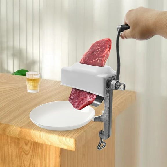 Meat Tenderizer Tool for Butchers, Hand Crank Cuber Steak Flatten Machine for Kitchen
