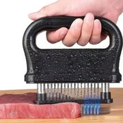 Meat Tenderizer Tool with 48 Stainless Steel Ultra Sharp Needle Blades, Detachable Kitchen Cooking Tool Best For Tenderizing, BBQ, Marinade