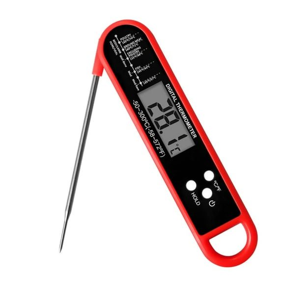 Meat Thermometer Digital - Instant Read Food Thermometer for Cooking Grilling Air Fryer Griddle Probe Kitchen Gadgets Essentials BBQ Accessories Grill Gifts for Men of Dad Fathers Day