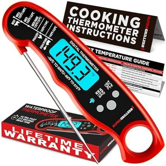 Meat Thermometer Digital - Instant Read Food Thermometer for Cooking and Grilling Stocking Stuffers for Men Gifts for Men