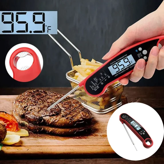 Meat Thermometer Instant Fast Read Digital For Kitchen Food Cooking Bbq Grilling
