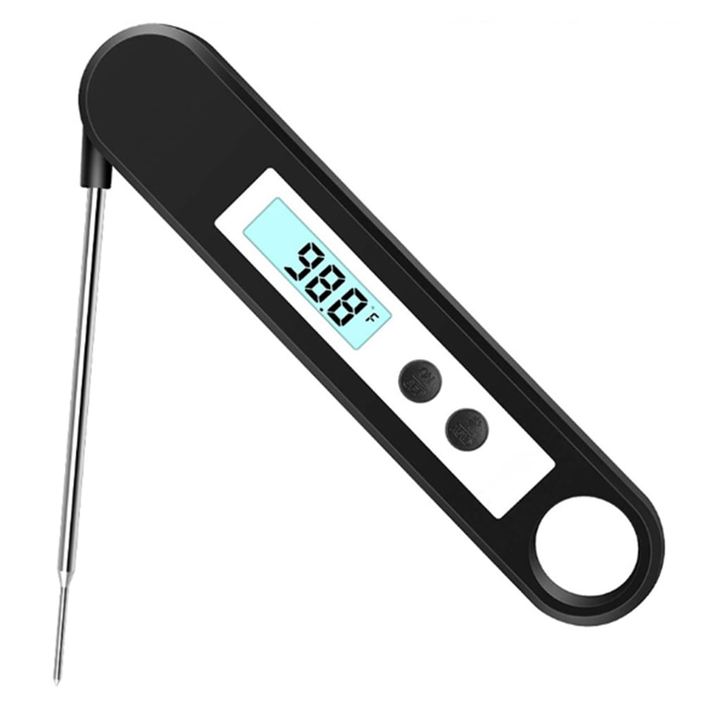 AOLDHYY Instant Read Meat Thermometer - Digital Food Thermometer With Foldable Probe, Backlight & Magnet