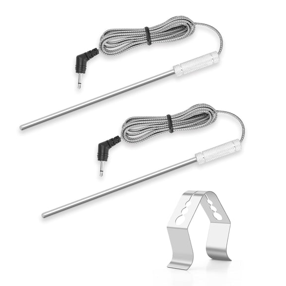 Meat Thermometer Probe Ambient Probe Replacement Probe for Thermopro TP20 TP25 TP-08 TP27 TP930 TP829 TP28 TP08 TP17 TP-16 TP910 TP07 TP17H TP06S TP09,Meat Temperature Probe 2-Piece Set