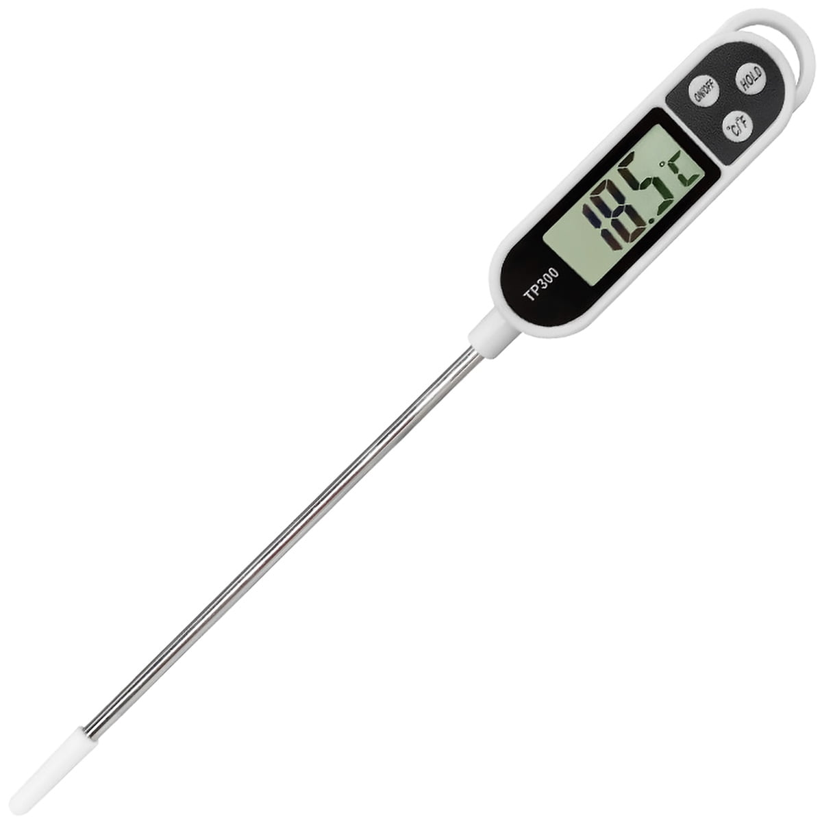 Meat Thermometer,Quick Measuring Kitchen Temperature Probe with Hold Button  LCD Display °F/°C Digital Instant for Grill Cooking Camping 