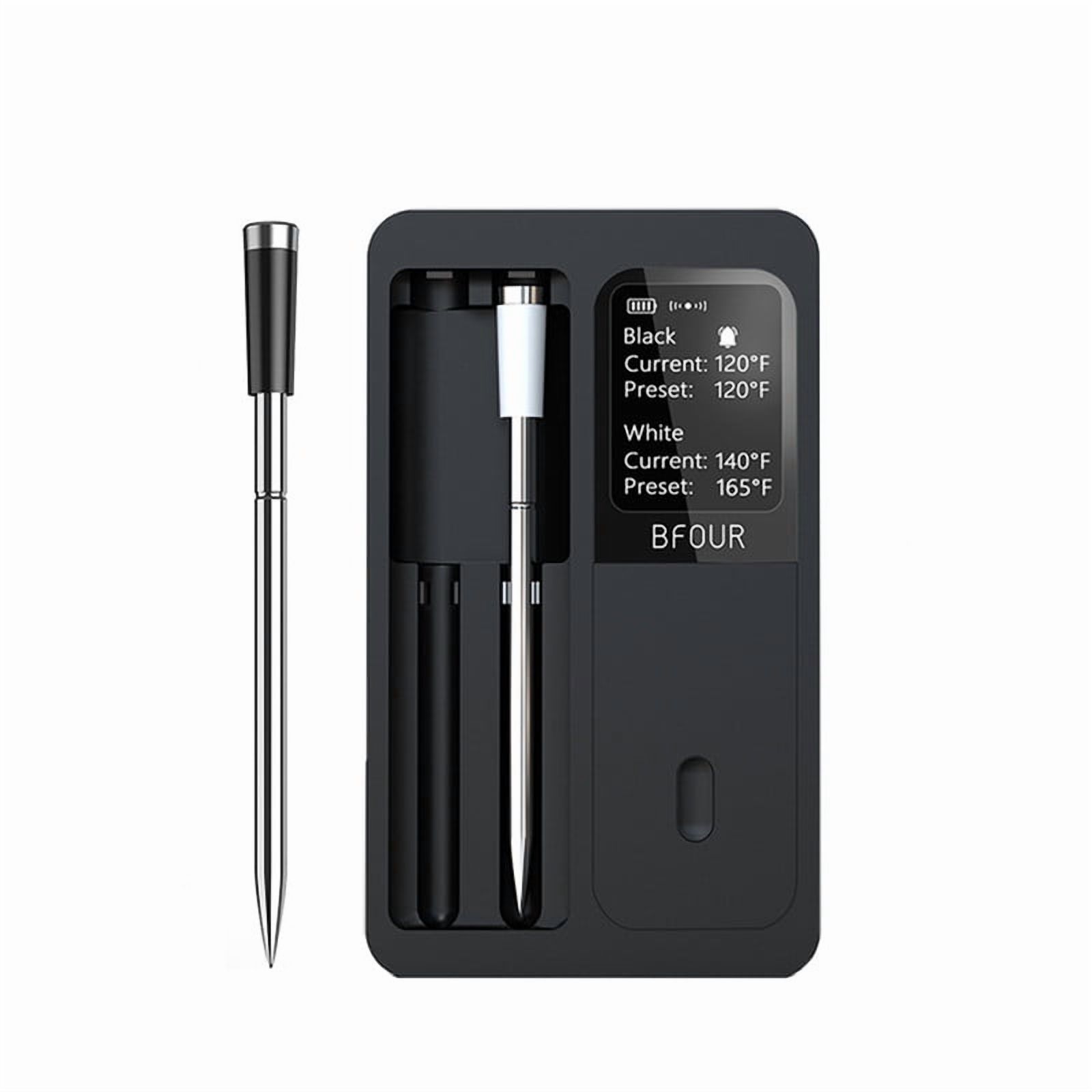 Meat Thermometer, Wireless Wifi Bluetooth Thermometer with 2 Probes, for Rotisserie Grill Oven, Waterproof, Kitchen Utensils