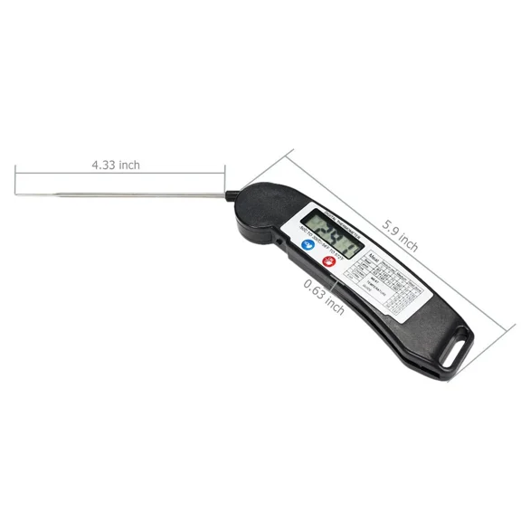 Meat Thermometer With Probe Instant Read Digital Kitchen Cooking Bbq Baking