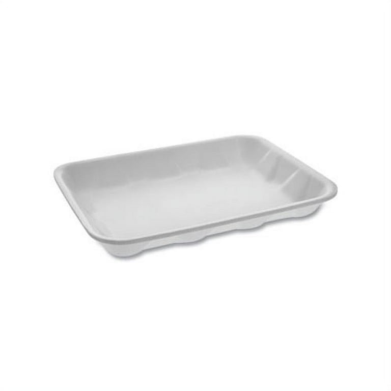 Meat Tray, #4D, 9.5 x 7 x 1.25, White, Foam, 500/Carton Meat Tray, #4D, 9.5 x 7 x 1.25, White, Foam, 500/Carton