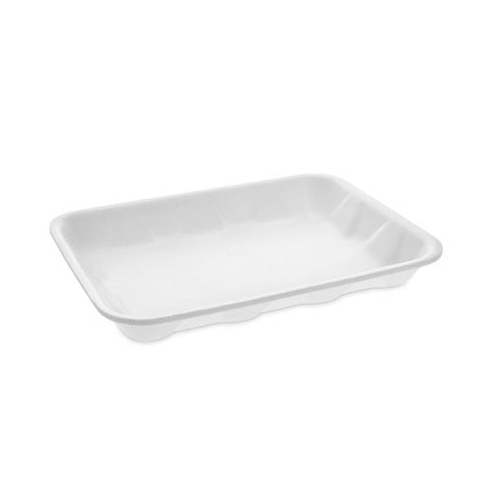 Meat Tray, 4d, 9.5 X 7 X 1.25, White, Foam, 500/carton