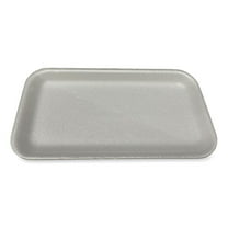 Meat Trays, #17S, 8.5 x 4.69 x 0.64, White, 500/Carton | Bundle of 2 Cartons
