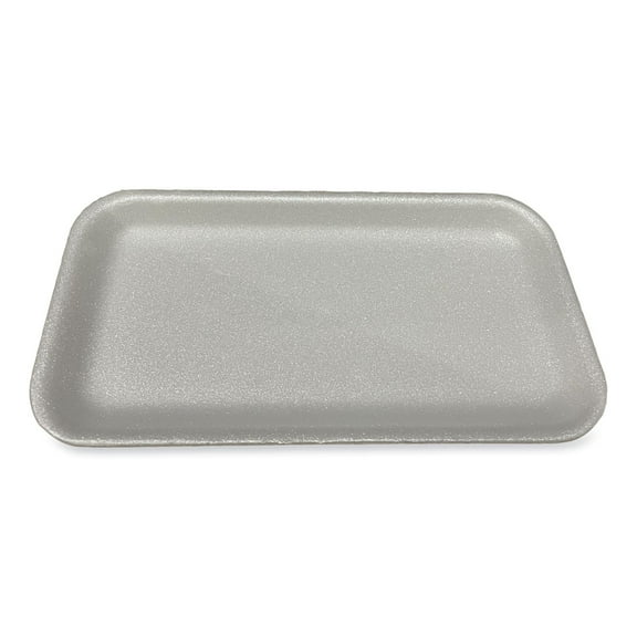 Meat Trays, #17S, 8.5 x 4.69 x 0.64, White, 500/Carton | Bundle of 2 Cartons