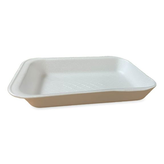 Meat Trays, #2D, 8.56 x 6.1 x 1.2, White, 500/Carton | Bundle of 5 Cartons