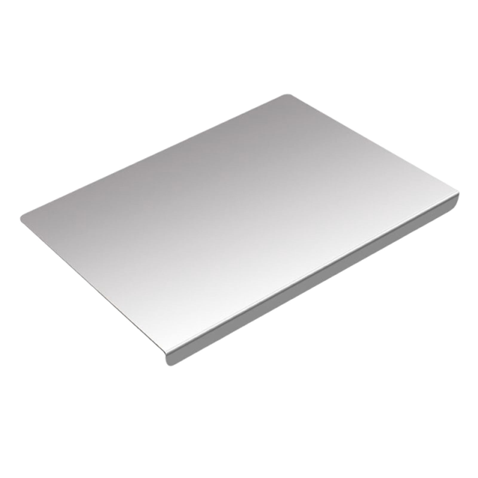 Meat Vegetables Fruit Bread Cutting Board Stainless Steel Metal Board with Lip Single Folded Edge Design