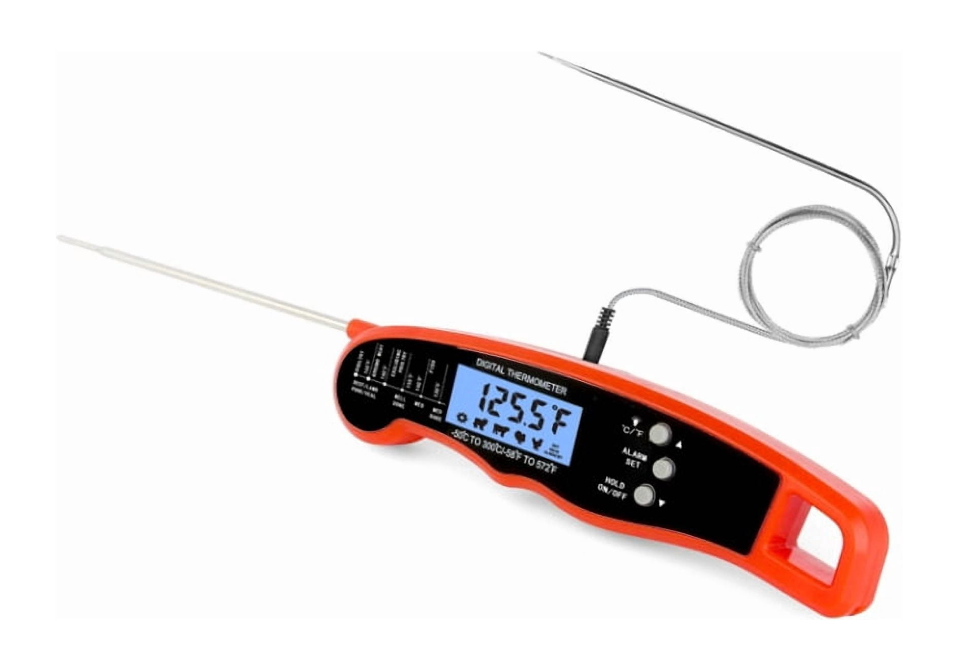 LAATIKUI Meat thermometer food grill measurement waterproof probe thermometer