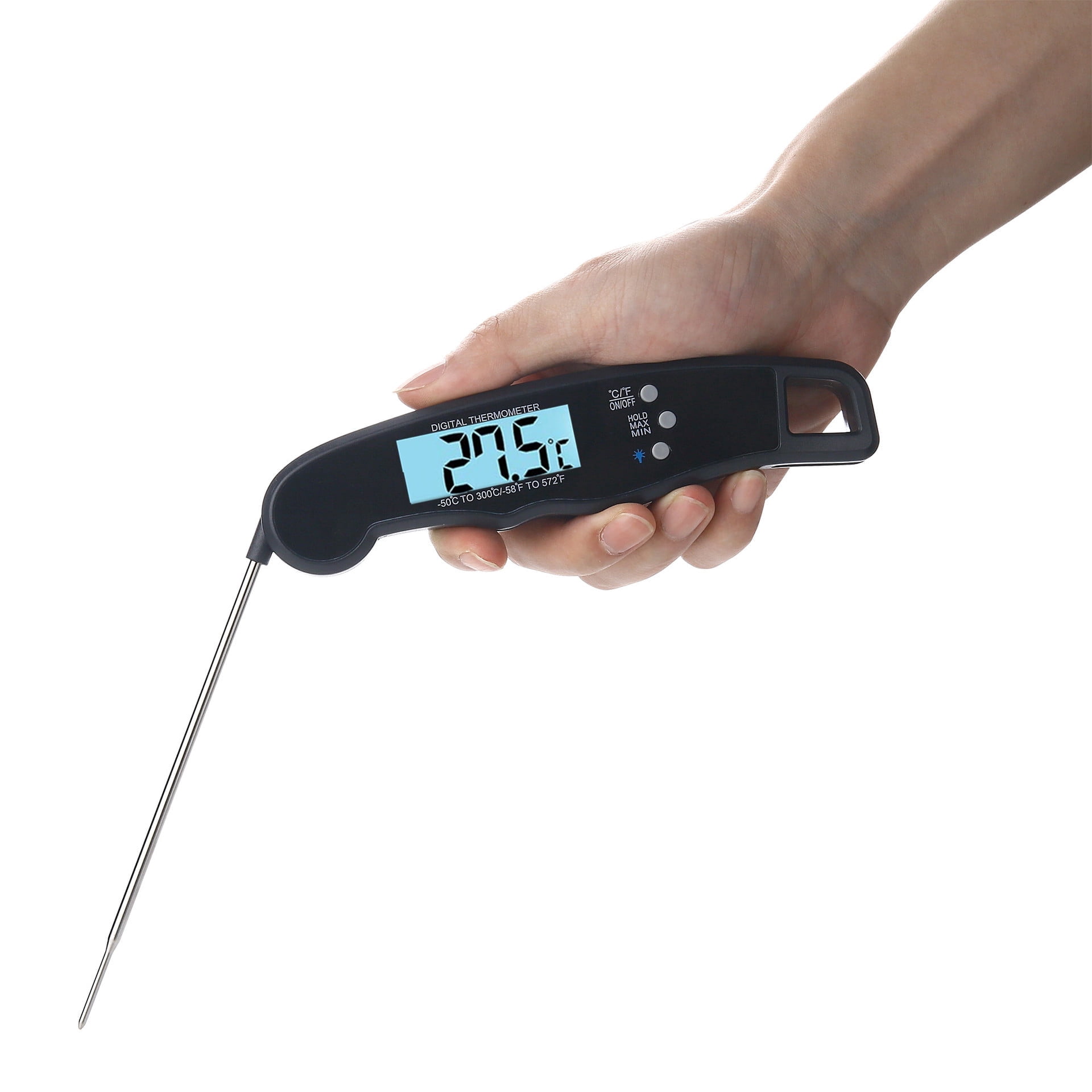 LAATIKUI Meat thermometer food grill measurement waterproof probe thermometer