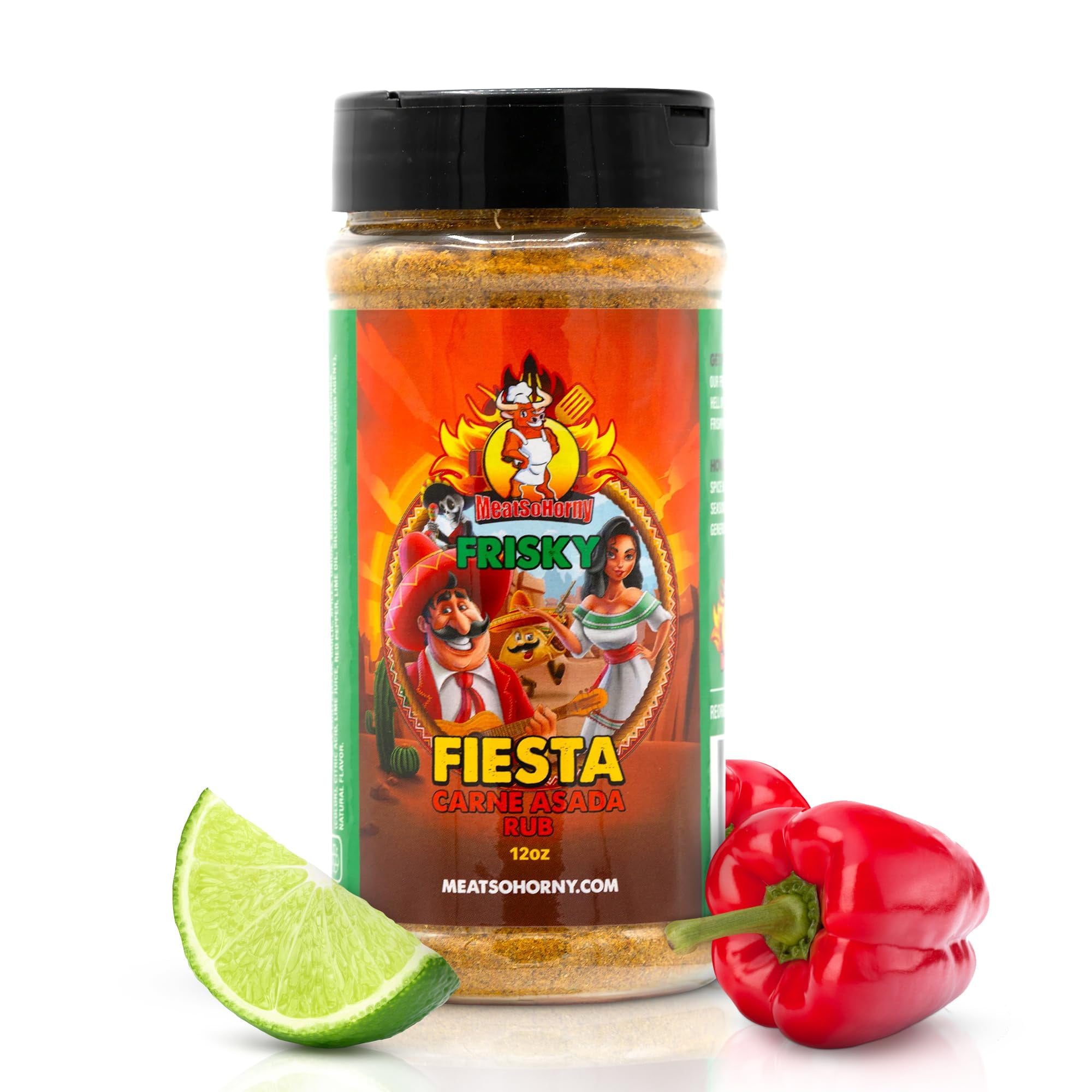 MeatSoHorny Frisky Fiesta Carne MMF7 Asada BBQ Rub for and Seasoning