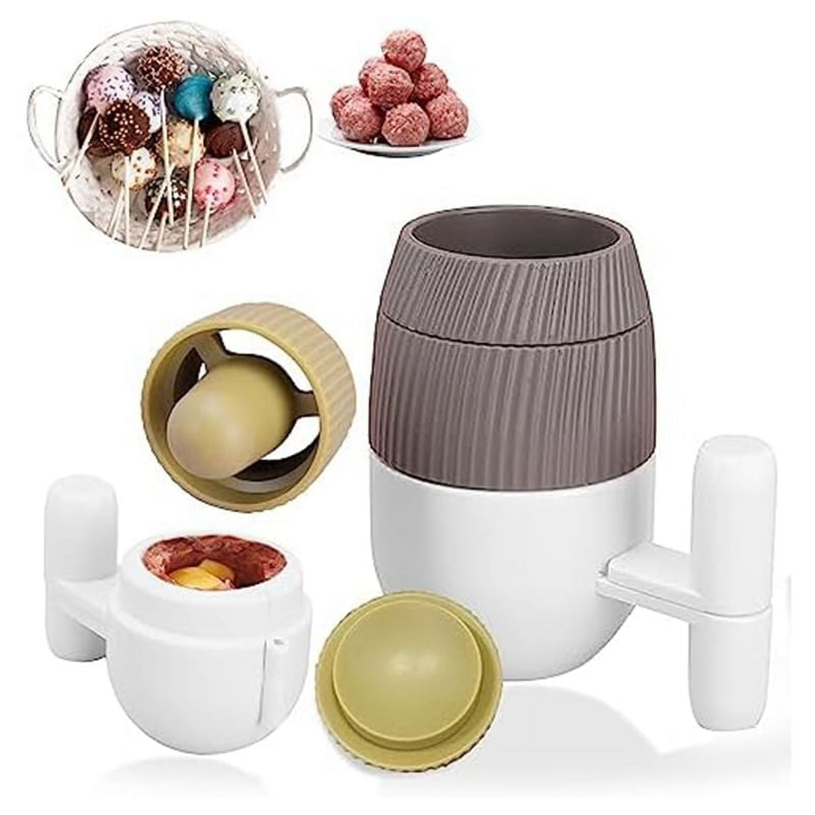 2-teiliger Fleischballformer Edelstahl - Frikadellen Zange & Eiskugelformer