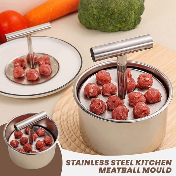 Meatball Maker, Food Grade Plastic, Hand Pressed Sushi and Fish Ball Maker for Home Kitchen, Compact and Durable for Easy Meatball and Rice Ball Making (1 Pc)