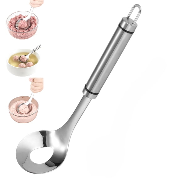 Meatball Maker Spoon, Stainless Steel Meatball Spoon Maker, With Hole Non-Stick