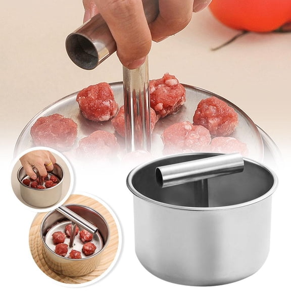 Meatball Maker, Tool 6/12 Balls Manual Meat Baller Maker Machine Press Tool, Hand Pressure Multi-Function Meatball Press Mold, Kitchen Easy Gadgets Meatball Scoop Ball Maker