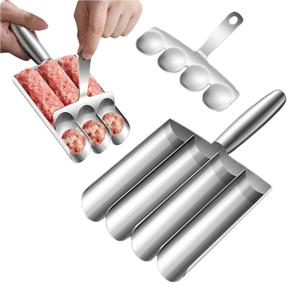Meatball Maker Tool Stainless Non Stick Meat Maker Portable Meatballs Maker Kitchen Restaurant Must Have Meatball Making Set Home Cooking Tools