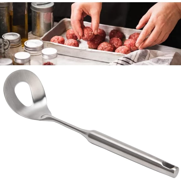 Meatball Spoon Maker, LongHandle NonSlip Kitchen Tool for Making Meat Balls