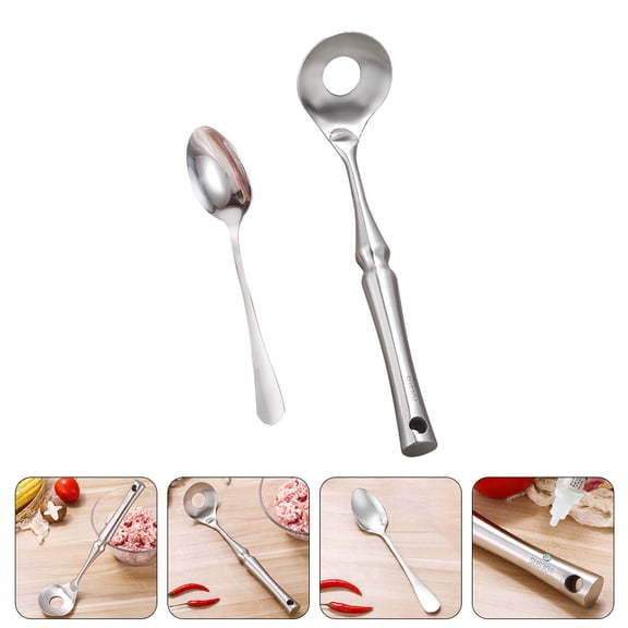Meatball Spoon Mold, 1 Set Stainless Steel Meatball Maker Durable Meatball Spoon Kitchen Gadget