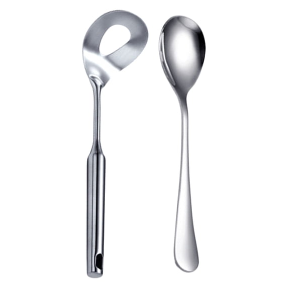 Meatball Spoon Set,Stainless Steel Meatball Spoon with Hole Convenient Storage,Meatball Maker with Handle,Kitchen Handmade Meatballs Tool,Vegetable Balls Maker Spoon,Kitchen Gadgets,Z_Silver