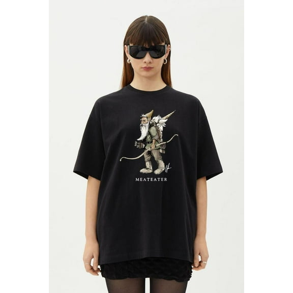 Meateater Gnome Packing Out A Unicorn Funny Hunting T-Shirt, for men & women, up to size 5XL