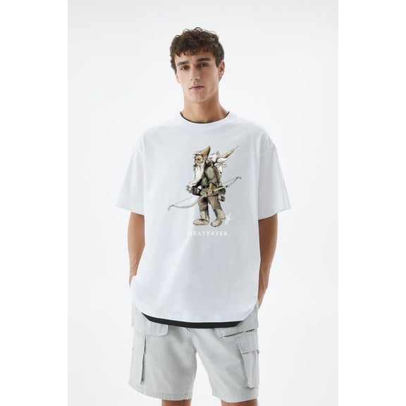 Meateater Gnome Packing Out A Unicorn Funny Hunting T-Shirt, for men & women, up to size 5XL