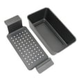 thumbnail image 1 of Meatloaf Pan Premium Non-Stick Bakeware Even Heat Distribution 12 X 6 X 3 Inches Thick Carbon Steel Non-Stick Coating For Oven Baked Breads, 1 of 10
