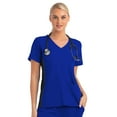 thumbnail image 1 of Meavn Matrix Impulse Women's Knitted Panel Mock Wrap Scrub Top (Free Shipping), 1 of 3