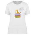 thumbnail image 1 of Meaw! Cute Kitten Cartoon Tee Women's -Image by Shutterstock, 1 of 2