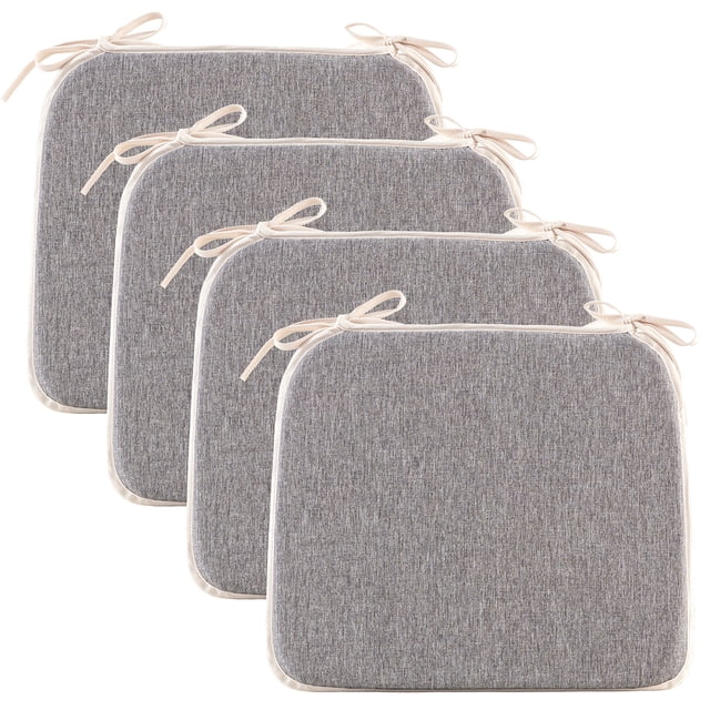 Chusion Texture Mebakuk Chair Cushions Set of 4, Water-Repellent Linen-Textured Chair ...