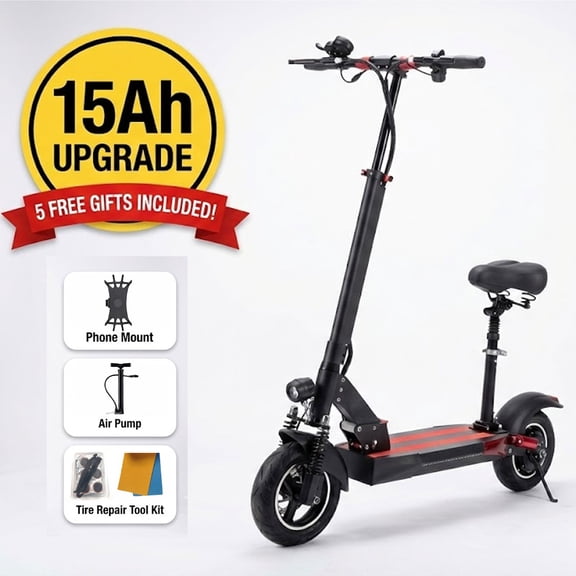 Mebike Electric Scooter for Adults with Seat, 1200W Motor E Scooter, Up to 35MPH & 25Miles Long Range, 330lbs MAX Load, Foldable