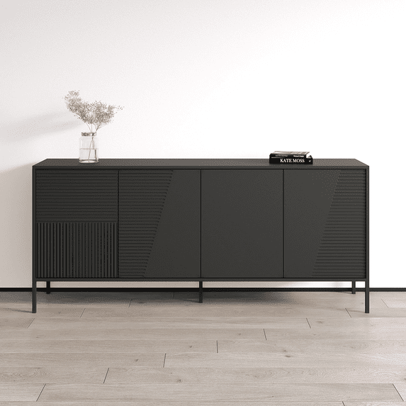 Meble Furniture Debora 04 Sideboard Black