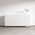 thumbnail image 1 of Meble Furniture Pafos 4D 75" Sideboard White, 1 of 5