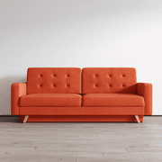 Meble Furniture & Rugs Vegas Futon Sofa Bed, Queen Sleeper with Storage